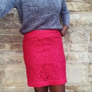 Merona Pink Lace Skirt